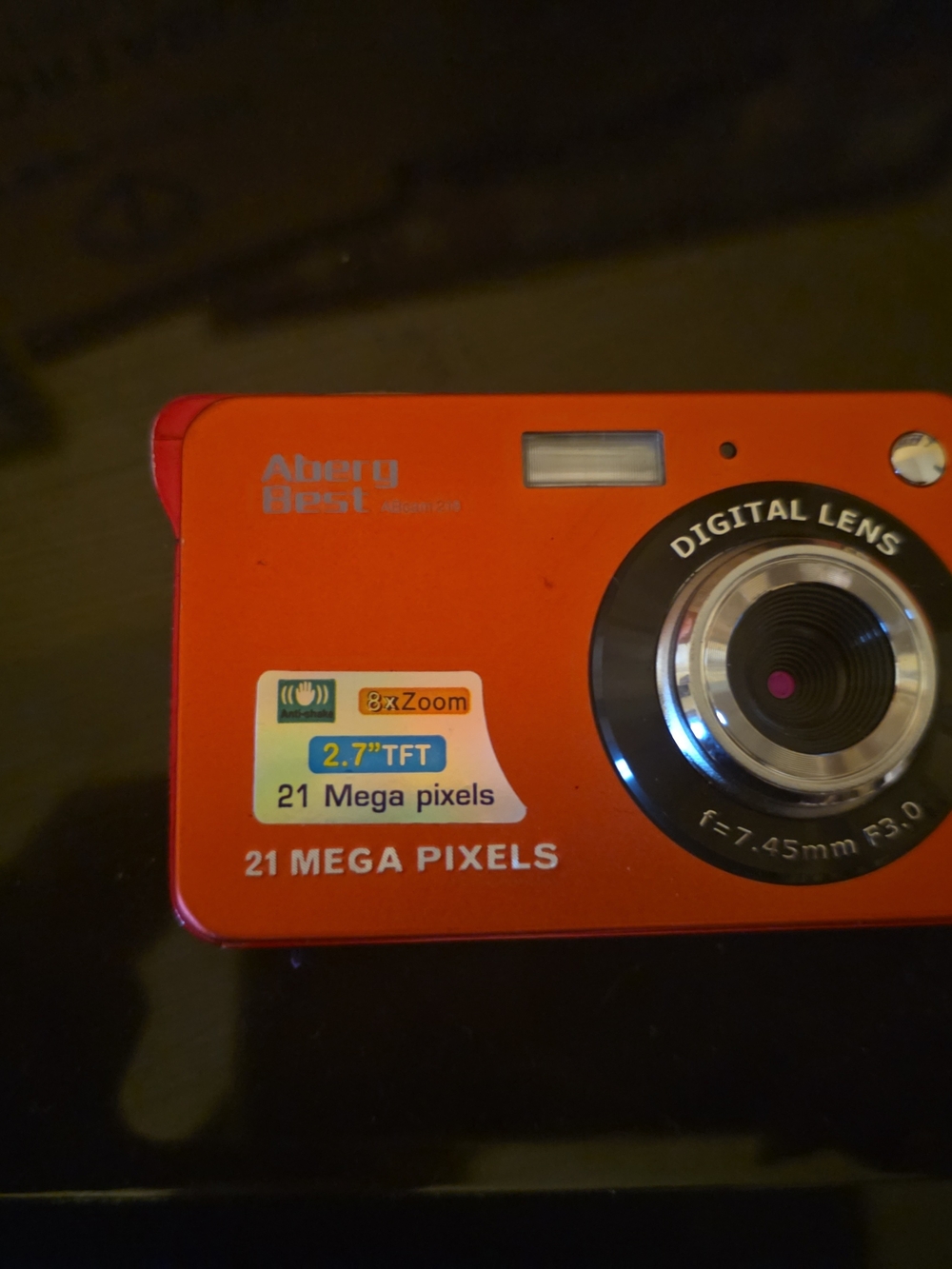 AbergBest ABcam 218 Red Digital Camera | 21MP | 8x Zoom | Y2K Digicam